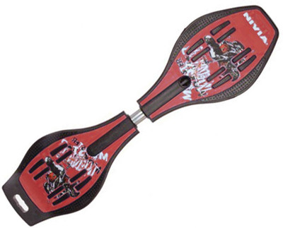 

Nivia SNAKEBOARD 8 inch x 31 inch Skateboard(Red, Pack of 1), Red;black