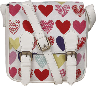 

Pretty Things Women Casual Multicolor PU Sling Bag