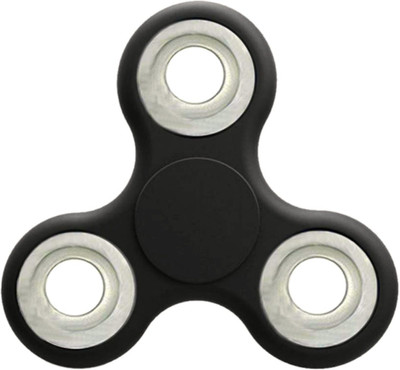 Lata Fidget Spinner With Real Steal Rings Colour Black Black Lata Spinning Press n Launch Toys