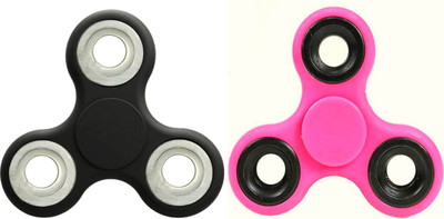 

Lata Set of 2 Fidget Spinner for Brother & Sister Rakhi Special Color Black and Pink(Black, Pink)