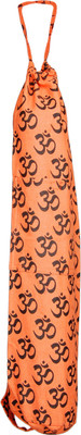 

Yokoso International Rajasthani handicraft Cover orange om print Yoga mat cover/bag(Orange, Backpack)