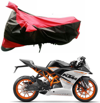 RWT Two Wheeler Cover for KTM(RC 390, Black, Red)