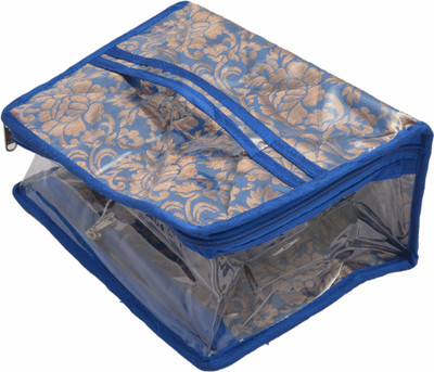 

K&P Large Designer Semi-transparent Makeup Box Makeup and Jewellery Vanity Box(Multicolor)