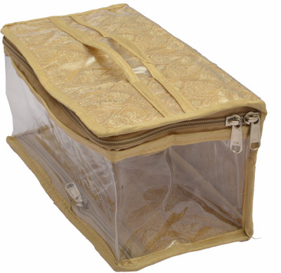 

K&P New Semi-transparent Makeup Pouch Makeup and Jewellery Vanity Box(Multicolor)