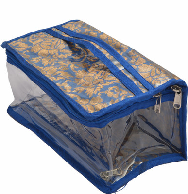 

K&P New Designer Semi-transparent Makeup Kit Makeup and Jewellery Vanity Box(Multicolor)