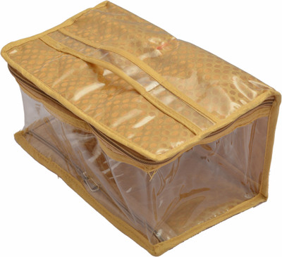 

K&P New Semi-transparent Makeup Kit Makeup and Jewellery Vanity Box(Multicolor)