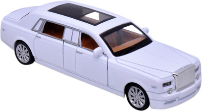 

Toyshine 1:36 Rolls-Royce Phantom Diecast Sound Light Pullback Model Toy Car(White)