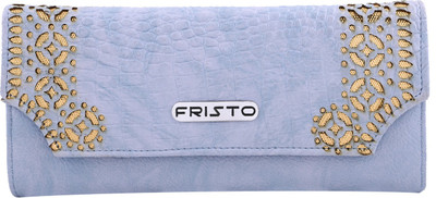 

Fristo Women Blue Artificial Leather Card Holder, Sky blue