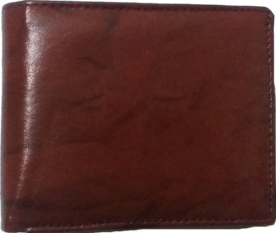 

DIME Men Brown Genuine Leather Wallet(5 Card Slots)