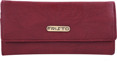 

Fristo Women Casual, Trendy Maroon Artificial Leather Card Holder(6 Card Slots)
