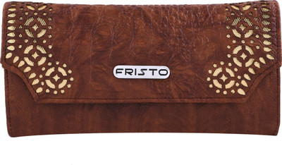 Fristo Women Brown Artificial Leather Card Holder