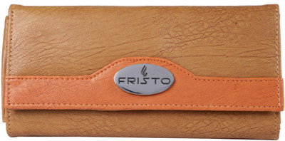 

Fristo Women Beige, Tan Artificial Leather Card Holder(11 Card Slots), Beige and tan