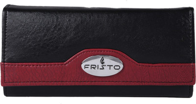 Fristo Casual Black, Maroon Clutch
