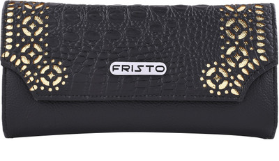 

Fristo Casual Black Clutch