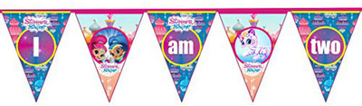 

PARTY PROPZ SHIMMER AND SHINE BIRTHDAY DECORATION/ AGE BUNTING TWO SET OF 1/ SHIMMER AND SHINE PARTY SUPPLIES Banner(5 ft, Pack of 1)