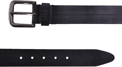 

Faro Men Tan Genuine Leather Belt, Black