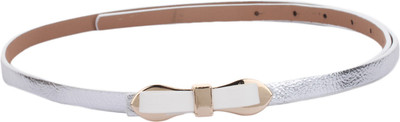 

Alvaro Castagnino Women Silver Artificial Leather Belt