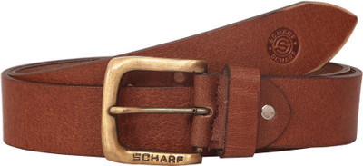 

Scharf Men Brown Genuine Leather Belt, Brown-259