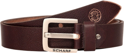 

Scharf Men Brown Genuine Leather Belt, Brown-258