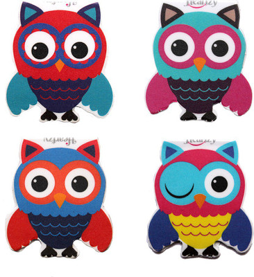

Heartzy Combo of cute owls Magnetic Bookmarks Bookmark(Birds, Multicolor)