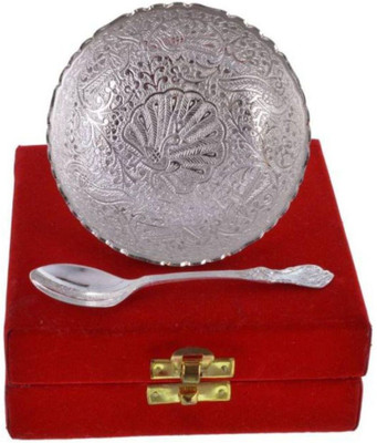 

Blue Birds 2pieces pudding 500ml Crystal Bowl Set(Silver)