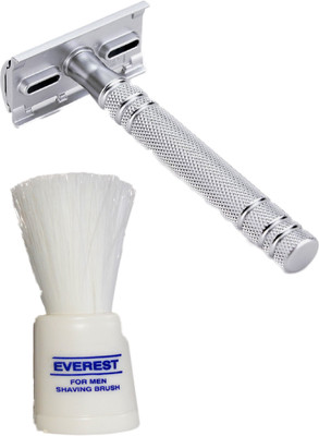 

Belle Girl Steel Safety Razor and Everest Soft Shaving Brush Combo(Set of 2)