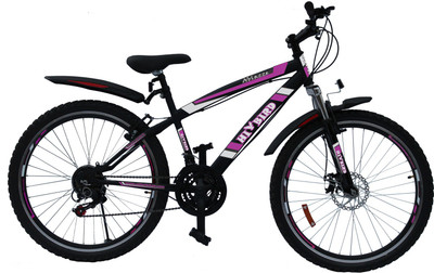 

Hi-Bird Ablaze 26t MS Black 26 T Mountain/Hardtail Cycle(21 Gear, Black), Matte black