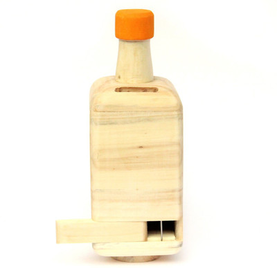 

Ivei Wooden Bottle Coin Bank(Yellow)