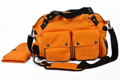 

AD Baby Diaper Bag With Changing Mat Diaper Bag(Orange)