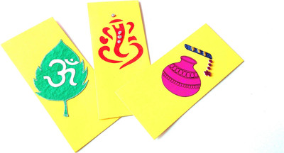 

Rmantra Handmade Shagun and Gift Envelopes(Pack of 3 Yellow)