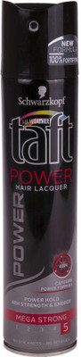Schwarzkopf Imported (Made in Germany)Taft Power Lacquer Mega Strong(5) Hair Styler