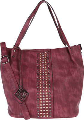 

Fur Jaden Hand-held Bag(Maroon)