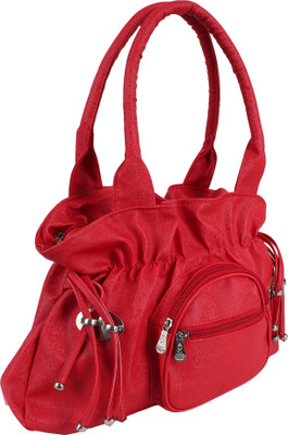 

Pink Flower Hand-held Bag(Red)