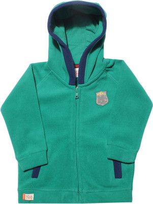 

FS Mini Klub Full Sleeve Solid Baby Boys Jacket, Green