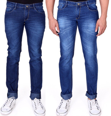 FabTag - RAGZO Slim Men Multicolor Jeans(Pack of 2)