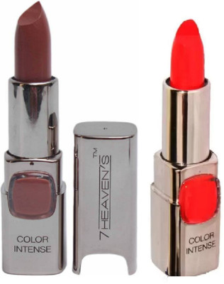 

AV 7 Heven Intence Lipstick Plum Red 106, Orange Red 602(Plum Red, Orange Red, 3.8 g)