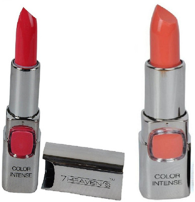

AV 7 Heven Intence Lipstick Peach 605, Soft Pink 407(Peach, Pink, 3.8 g)