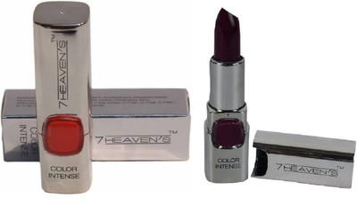 

AV 7 Heven Intence Lipstick Hot Red 102, Very Mauve 502(Hot Red, Verry Mauve, 3.8 g)