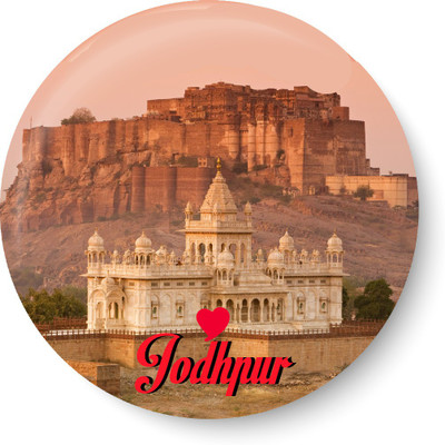 

PEACOCKRIDE Love Jodhpur Magnet Fridge Magnet Pack of 1(Multicolor)