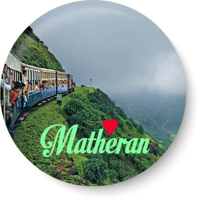 

PEACOCKRIDE Love Matheran Magnet Fridge Magnet Pack of 1(Multicolor)