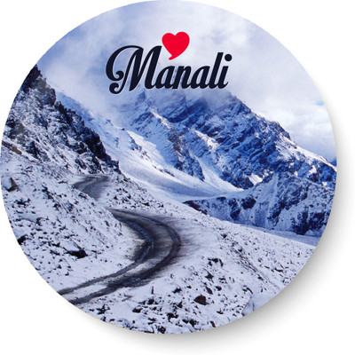 PEACOCKRIDE Love Manali Magnet Fridge Magnet Pack of 1(Multicolor)