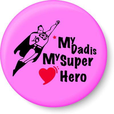 

PEACOCKRIDE My DAD is my Super Hero I Best DAD I Fathers Day Gift I My DAD I Fridge Magnet Fridge Magnet Pack of 1(Multicolor)