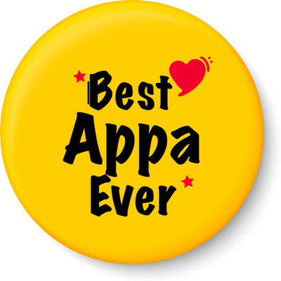 

PEACOCKRIDE Best APPA Ever I Best DAD I Fathers Day Gift I My DAD I Fridge Magnet Fridge Magnet Pack of 1(Multicolor)