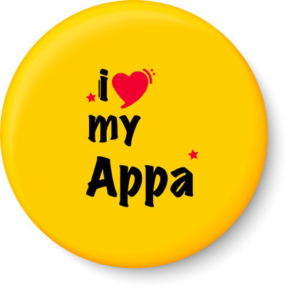 

PEACOCKRIDE I love my APPA I Fathers Day Gift I My DAD I Fridge Magnet Fridge Magnet Pack of 1(Multicolor)