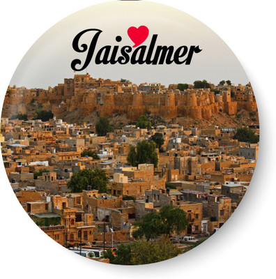 

PEACOCKRIDE Love Jaisalmer Magnet Fridge Magnet Pack of 1(Multicolor)