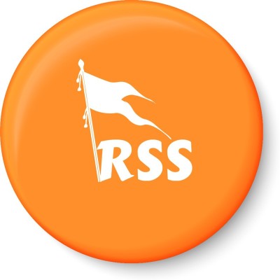 PEACOCKRIDE RSS-Rashtriya Swayamsevak Sangh Fridge magnet Fridge Magnet Pack of 1(Multicolor)