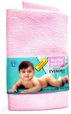 

Hello Baby Extra Absorbent Natural Waterproof Bed Protector Everyday Sheet(Pink)