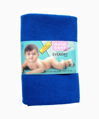 

Hello Baby Extra Absorbent Natural Waterproof Bed Protector Everyday Sheet(Blue)