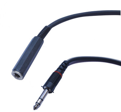 

Krown 6.3MM Stereo Female to 6.3 Stereo Male 1.5Meter Cable(Black)