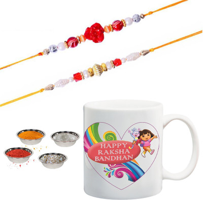 

ME&YOU Raksha Bandhan Gift For Brother/ Bro/ Bhai/ Sister/ Sis/ Behan; printed Ceramic Mug(325 ml, Pack of 2), Multicolor